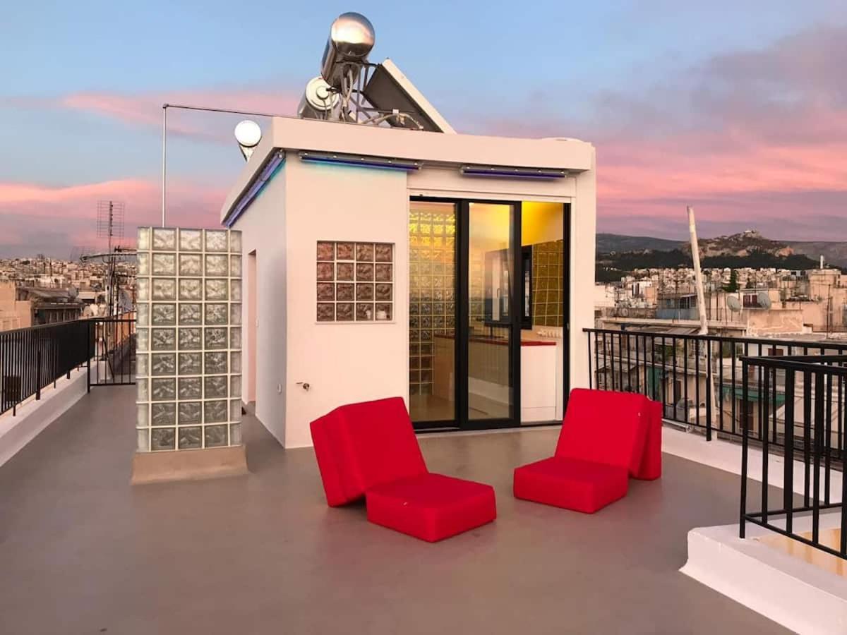 Rooftop Studio Breathtaking Views By Ghh Atina Dış mekan fotoğraf